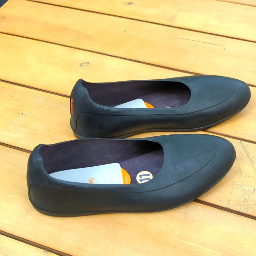 Men's Black SWIMS Rubber Galoshes - Size 11 NWT - Picture 2 of 8